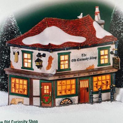 LOT 156U: Department 56 Dickens Village Series - A.G. Scott Hats & Walking Sticks, Punch & Judy Theater & The Old Curiosity Shop