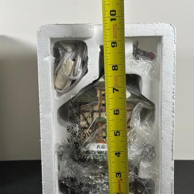 LOT 156U: Department 56 Dickens Village Series - A.G. Scott Hats & Walking Sticks, Punch & Judy Theater & The Old Curiosity Shop