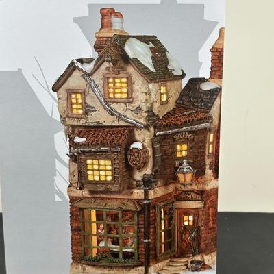 LOT 157U: Department 56 Dickens Village Series - Ebenezer Scrooge’s House & Cratchits Corner
