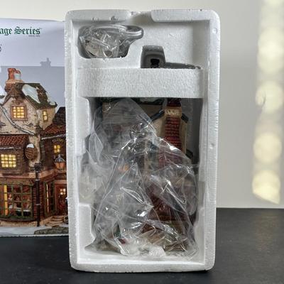 LOT 157U: Department 56 Dickens Village Series - Ebenezer Scrooge’s House & Cratchits Corner