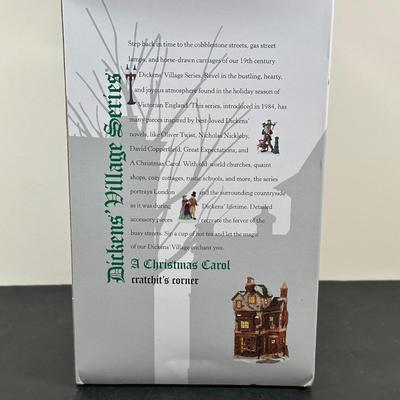 LOT 157U: Department 56 Dickens Village Series - Ebenezer Scrooge’s House & Cratchits Corner