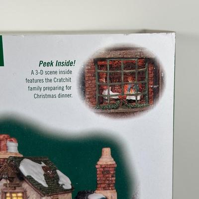LOT 157U: Department 56 Dickens Village Series - Ebenezer Scrooge’s House & Cratchits Corner
