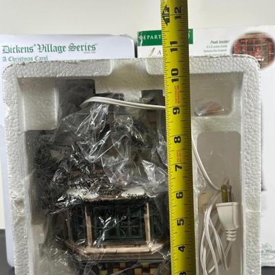 LOT 157U: Department 56 Dickens Village Series - Ebenezer Scrooge’s House & Cratchits Corner
