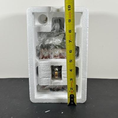 LOT 158U: Department 56 Dickens Village Series - The Spider Box Locks, Ye Olde Goat Pub & T.C. Chester Clocks & Watches