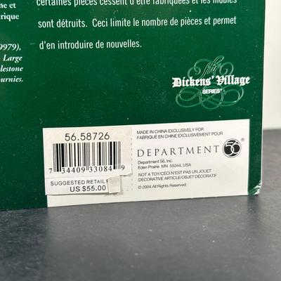 LOT 158U: Department 56 Dickens Village Series - The Spider Box Locks, Ye Olde Goat Pub & T.C. Chester Clocks & Watches