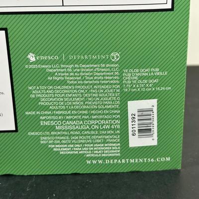LOT 158U: Department 56 Dickens Village Series - The Spider Box Locks, Ye Olde Goat Pub & T.C. Chester Clocks & Watches