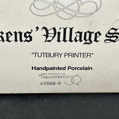 LOT 159U: Department 56 Dickens Village Series - Crooked Fence Cottage, Old Curiosity Shop & Tutbury Printer