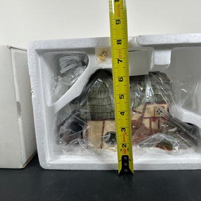 LOT 159U: Department 56 Dickens Village Series - Crooked Fence Cottage, Old Curiosity Shop & Tutbury Printer