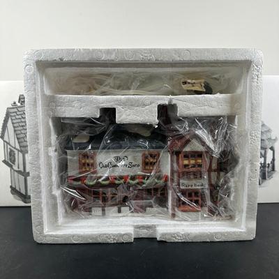 LOT 159U: Department 56 Dickens Village Series - Crooked Fence Cottage, Old Curiosity Shop & Tutbury Printer