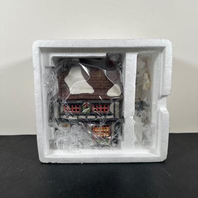 LOT 159U: Department 56 Dickens Village Series - Crooked Fence Cottage, Old Curiosity Shop & Tutbury Printer