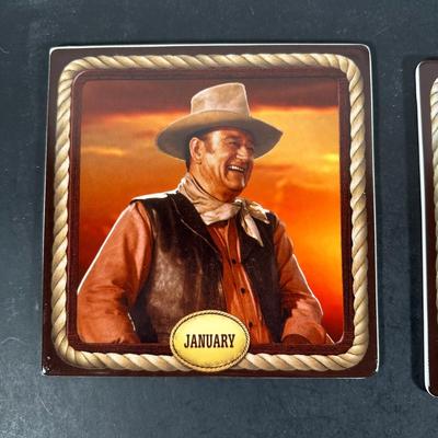 LOT 160U: The Bradford Exchange John Wayne Perpetual Calendar (6 of 12)