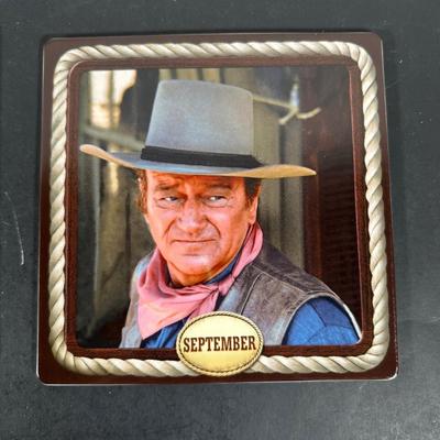 LOT 160U: The Bradford Exchange John Wayne Perpetual Calendar (6 of 12)