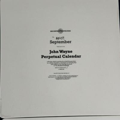 LOT 160U: The Bradford Exchange John Wayne Perpetual Calendar (6 of 12)