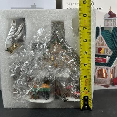 LOT 181U: Department 56 Dickens Village Series -Cotswold Greengrocer, Royal Bank Of Corn Hill & Berkshire Downs Cricket Club