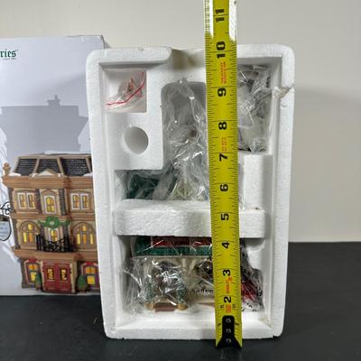 LOT 181U: Department 56 Dickens Village Series -Cotswold Greengrocer, Royal Bank Of Corn Hill & Berkshire Downs Cricket Club