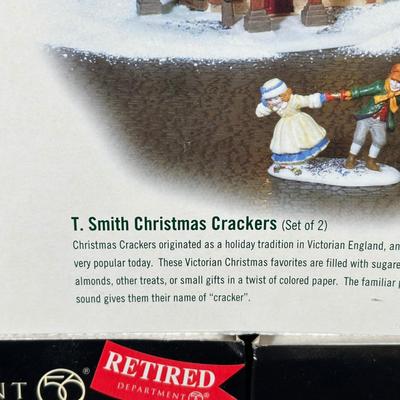 LOT 182U: Department 56 Dickens Village Series - Victoria Park Theater & T. Smith Christmas Crackers