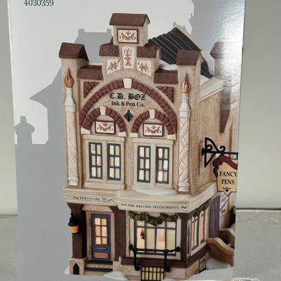 LOT 183U: Department 56 Dickens Village Series - E. Tipler Agent For Wine & Spirits & Ink & Pen Co.