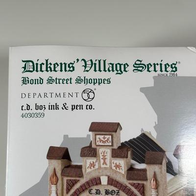 LOT 183U: Department 56 Dickens Village Series - E. Tipler Agent For Wine & Spirits & Ink & Pen Co.