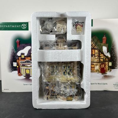 LOT 183U: Department 56 Dickens Village Series - E. Tipler Agent For Wine & Spirits & Ink & Pen Co.