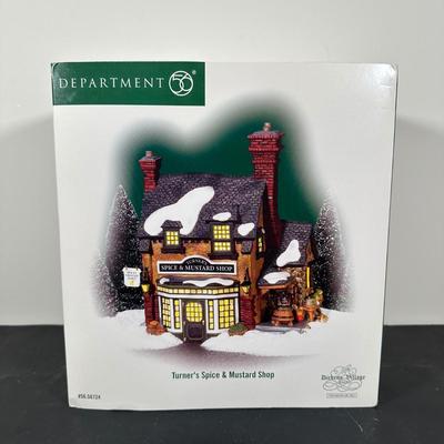 LOT 183U: Department 56 Dickens Village Series - E. Tipler Agent For Wine & Spirits & Ink & Pen Co.