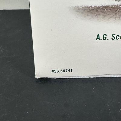 LOT 184U: Department 56 Dickens Village Series - Dickens Gads Hill Chalet, Boz’s Books & A.G. Scott Hats & Walking Sticks