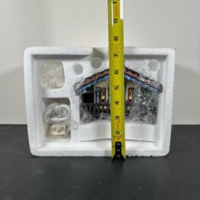 LOT 184U: Department 56 Dickens Village Series - Dickens Gads Hill Chalet, Boz’s Books & A.G. Scott Hats & Walking Sticks