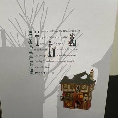 LOT 185U: Department 56 Dickens Village Series - The Partridge & Pear, Rooster Inn & Olde Pearly’s Toby Jugs