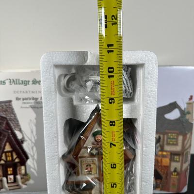 LOT 185U: Department 56 Dickens Village Series - The Partridge & Pear, Rooster Inn & Olde Pearly’s Toby Jugs