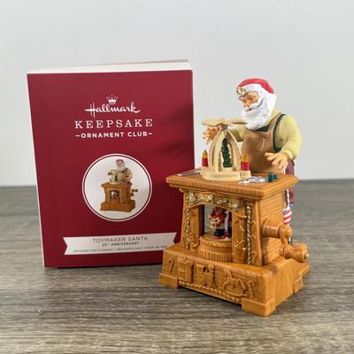 LOT 201M: Hallmark Keepsake Ornaments - Flight of Fancy, Jolly Old St. Nick, By Santa's Light, Father Christmas, Toymaker Santas...