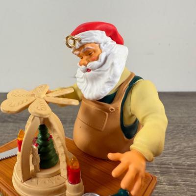 LOT 201M: Hallmark Keepsake Ornaments - Flight of Fancy, Jolly Old St. Nick, By Santa's Light, Father Christmas, Toymaker Santas...