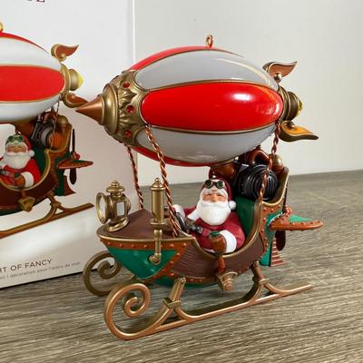 LOT 201M: Hallmark Keepsake Ornaments - Flight of Fancy, Jolly Old St. Nick, By Santa's Light, Father Christmas, Toymaker Santas...