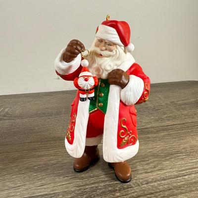 LOT 201M: Hallmark Keepsake Ornaments - Flight of Fancy, Jolly Old St. Nick, By Santa's Light, Father Christmas, Toymaker Santas...