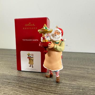 LOT 201M: Hallmark Keepsake Ornaments - Flight of Fancy, Jolly Old St. Nick, By Santa's Light, Father Christmas, Toymaker Santas...