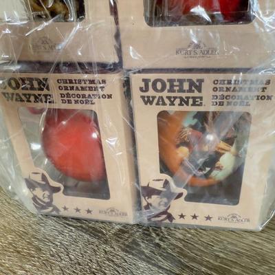 LOT 203M: John Wayne Ornaments - Bradford Exchange Legend of John Wayne Ornament Collection "American Legend" A0500 and...