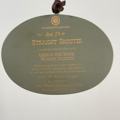 LOT 203M: John Wayne Ornaments - Bradford Exchange Legend of John Wayne Ornament Collection "American Legend" A0500 and...