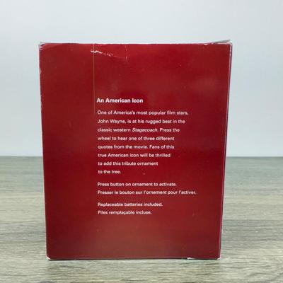 LOT 203M: John Wayne Ornaments - Bradford Exchange Legend of John Wayne Ornament Collection "American Legend" A0500 and...