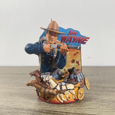 LOT 203M: John Wayne Ornaments - Bradford Exchange Legend of John Wayne Ornament Collection "American Legend" A0500 and...
