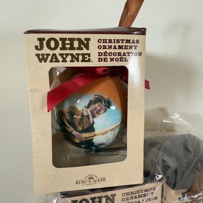 LOT 203M: John Wayne Ornaments - Bradford Exchange Legend of John Wayne Ornament Collection "American Legend" A0500 and...