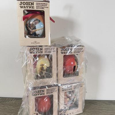 LOT 203M: John Wayne Ornaments - Bradford Exchange Legend of John Wayne Ornament Collection "American Legend" A0500 and...