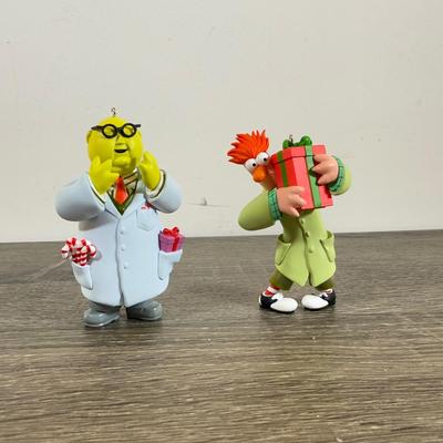 LOT 204M: Jim Henson Hallmark Keepsake Ornaments - Sesame Street & Muppets - Elmo, Cookie Monster, Kermit, Dr. Bunsen Honeydew and...
