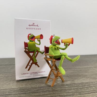 LOT 204M: Jim Henson Hallmark Keepsake Ornaments - Sesame Street & Muppets - Elmo, Cookie Monster, Kermit, Dr. Bunsen Honeydew and...