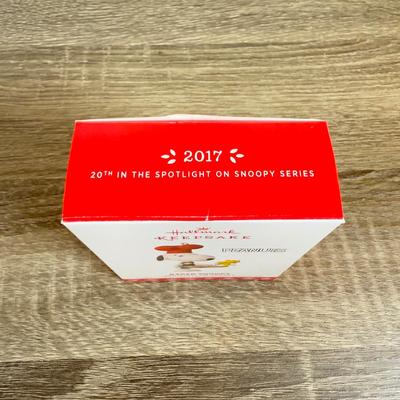 LOT 206M: Peanuts Hallmark Keepsake Ornaments - Mini Baker Charlie Brown, Baker Snoopy, 70 Year Anniversary, Windward Woodstock & More
