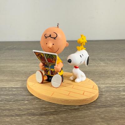 LOT 206M: Peanuts Hallmark Keepsake Ornaments - Mini Baker Charlie Brown, Baker Snoopy, 70 Year Anniversary, Windward Woodstock & More