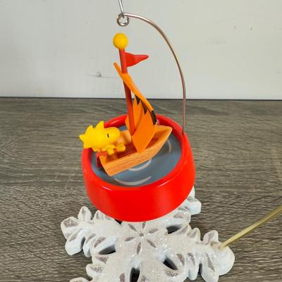 LOT 206M: Peanuts Hallmark Keepsake Ornaments - Mini Baker Charlie Brown, Baker Snoopy, 70 Year Anniversary, Windward Woodstock & More