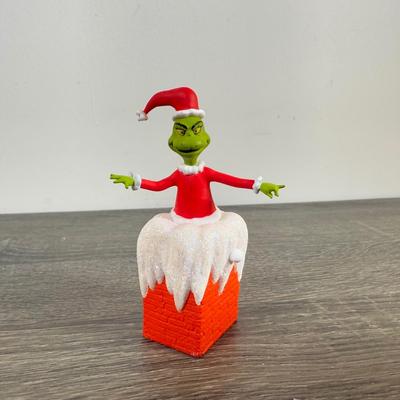 LOT 207M: Dr. Seuss' The Grinch Hallmark Ornaments in Boxes - Record Player, Peekbuster & More