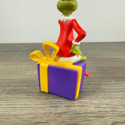 LOT 207M: Dr. Seuss' The Grinch Hallmark Ornaments in Boxes - Record Player, Peekbuster & More