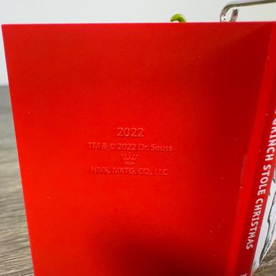 LOT 207M: Dr. Seuss' The Grinch Hallmark Ornaments in Boxes - Record Player, Peekbuster & More