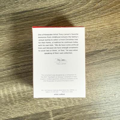 LOT 208M: Peanuts Christmas Decor - Department 56 "The Perfect Tree" & Hallmark Keepsake Ornaments