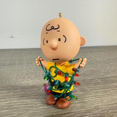 LOT 208M: Peanuts Christmas Decor - Department 56 "The Perfect Tree" & Hallmark Keepsake Ornaments