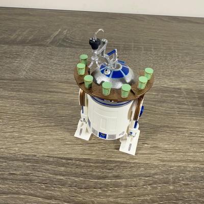 LOT 211M: Star Wars Darth Vader Action Figure & Hallmark Keepsake Ornaments w/ Boxes - Yoda, The Child, Obi-Wan & Drink Serving...